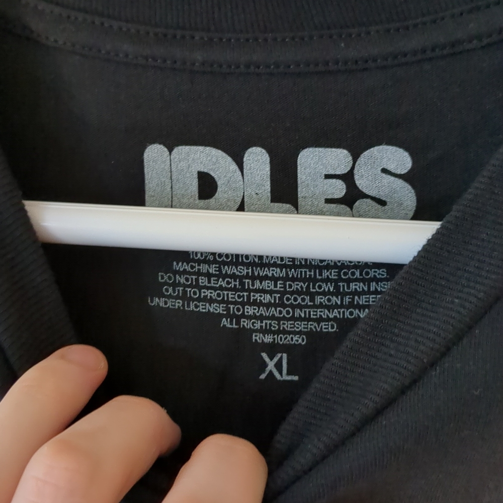 IDLES "Love is the Fing" 2024 Tour Merch Black Graphic T-Shirt - Picture 3 of 3